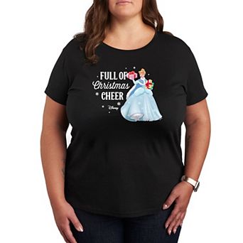 Disney Princess Cinderella Plus Full Of Christmas Cheer Graphic Tee