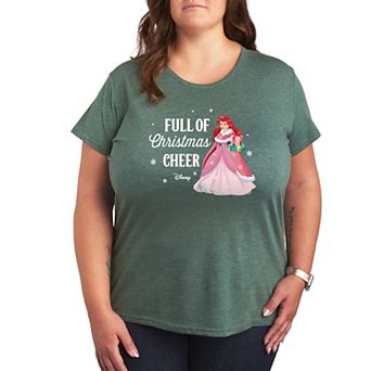 Disney Princess Ariel Plus Full Of Christmas Cheer Graphic Tee