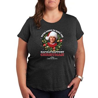 Plus National Lampoon's Christmas Vacation Happiest Christmas Graphic Tee
