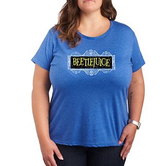 Plus Size Beetlejuice Logo Graphic Tee