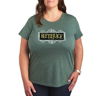 Plus Size Beetlejuice Logo Graphic Tee