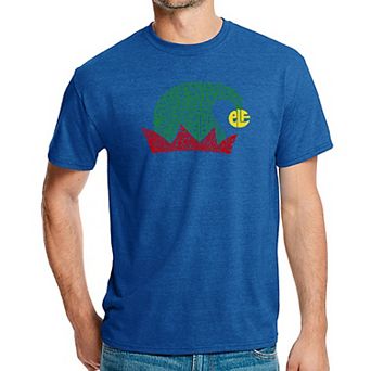 Christmas Elf Hat - Men's Premium Blend Word Art T-Shirt