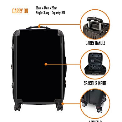 Rocksax AC/DC  - Large Suitcase - PWR UP Logo Luggage