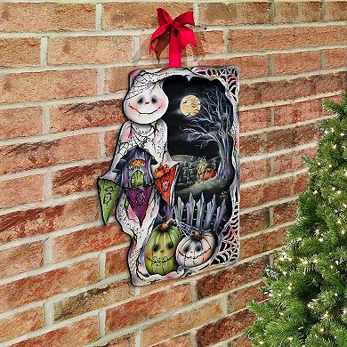 Night of the Pumpkins Holiday Door Decor by J. Mills-Price - Halloween Decor