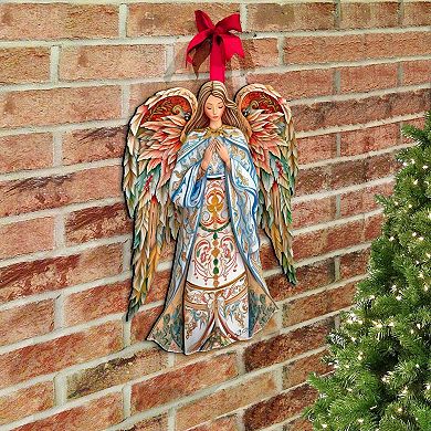 Elegant Angel of Hope Holiday Door Decor by G. Debrekht - Nativity Holiday Decor