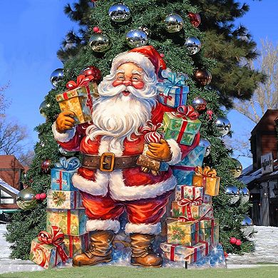 Merry Delivery Outdoor Decor by G. Debrekht - Christmas Santa Snowman Decor - 8611031F