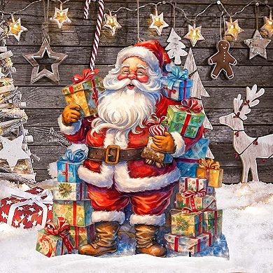 Merry Delivery Outdoor Decor by G. Debrekht - Christmas Santa Snowman Decor - 8611031F