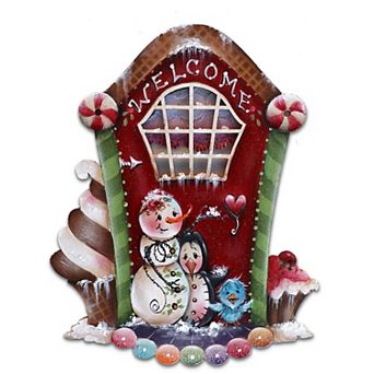 Season of Sweet Christmas 24" Wooden Door Decor by J. Mills-Price Handcrafted Festive Holiday Decor