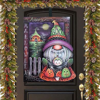 Boo Halloween Gnome Holiday Door Decor by J. Mills-Price - Halloween Decor