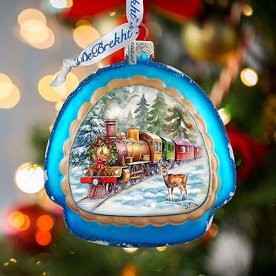 Polar Express Rainbow Glass Christmas Ornament by G. Debrekht - Christmas Decor - 756-018