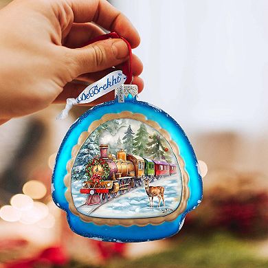 Polar Express Rainbow Glass Ornament by G. Debrekht - Christmas Decor - 756-018