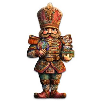 Charming Clara and Nutcracker Prince Holiday 24-Inch Door Decor by G. Debrekht - Christmas Decor