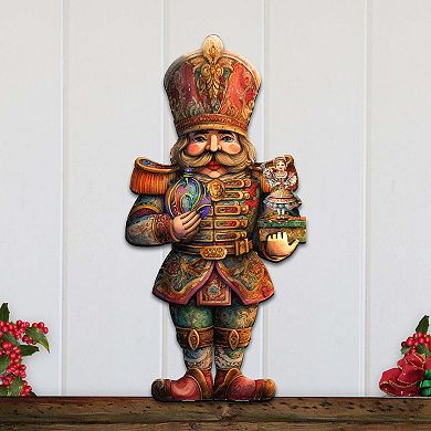 Charming Clara and Nutcracker Prince Holiday 24-Inch Door Decor by G. Debrekht - Christmas Decor