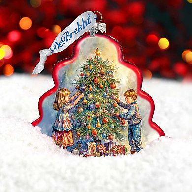 Love Among the Branches Tree Glass Christmas Ornament by G. Debrekht - Christmas Decor - 762-032
