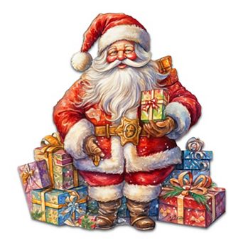 The Joy of Giving Holiday 24-Inch Handcrafted Wooden Door Decor by G. Debrekht - Christmas Decor