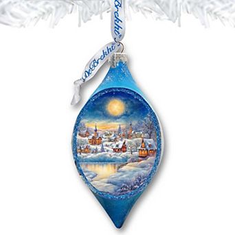 Magic Christmas Night Drop Glass Christmas Ornament by G. Debrekht - Christmas Decor - 757-048