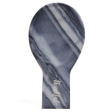 Marble Thankful Engraved Stovestop Spoon Rest
