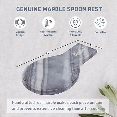 Marble Thankful Engraved Stovestop Spoon Rest