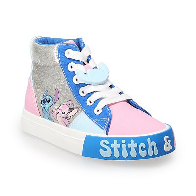 Lilo and Stitch shoes, high top, sneakers. Men's, women's, kid's order shoes. Casual, unisex, looks like converse. Gift idea, birthday gift