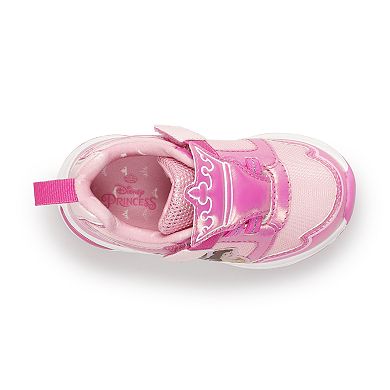 Disney Princess Crown Toddler Girls' Light-Up Athletic Sneakers