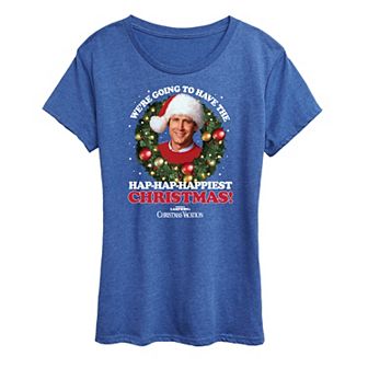Women's National Lampoon's Christmas Vacation Happiest Christmas Graphic Tee