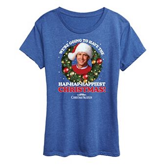Women's National Lampoon's Christmas Vacation Happiest Christmas Graphic Tee