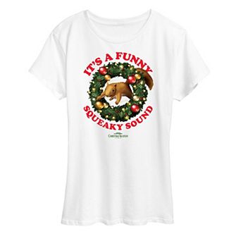 Women's National Lampoon's Christmas Vacation Squirrel Graphic Tee