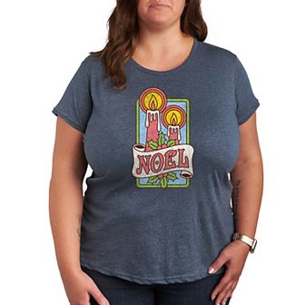 Plus Retro Noel Candles Graphic Tee
