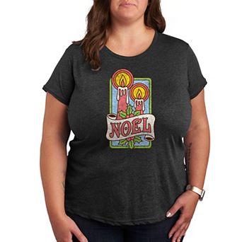 Plus Retro Noel Candles Graphic Tee