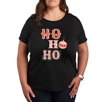 Plus Ho Ho Ho Vintage Type Graphic Tee