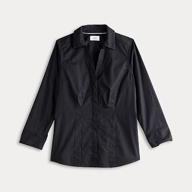 Women's Croft & Barrow® Tailored Button-Down Shirt