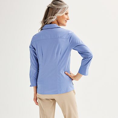 Women's Croft & Barrow® Tailored Button-Down Shirt