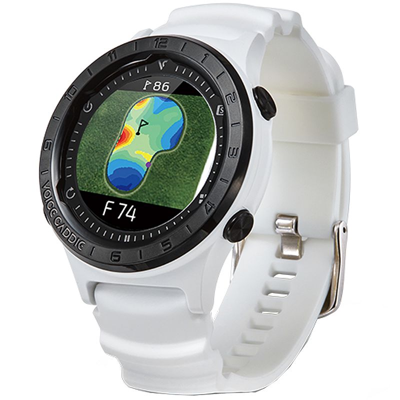 Voice Caddie GPS Watch w/Green Undulation and Slope, White