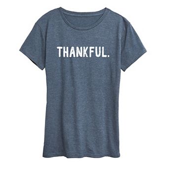 Juniors' Thankful Graphic Tee
