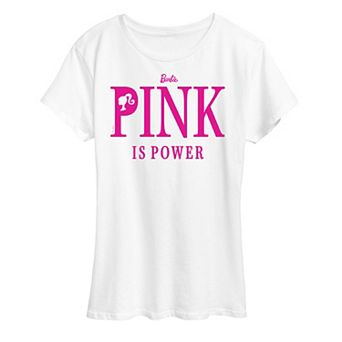Women's Barbie Pink Is Power Graphic Tee