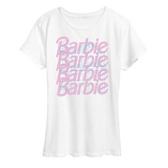 Women's Barbie Logo House Stacked Graphic Tee