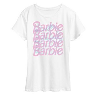 Women's Barbie Logo House Stacked Graphic Tee