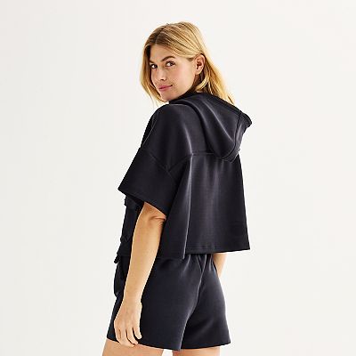Women s FLX Cropped Short Sleeve Hoodie