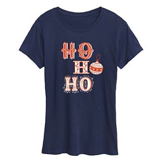 Women's "Ho Ho Ho" Vintage Christmas Graphic Tee