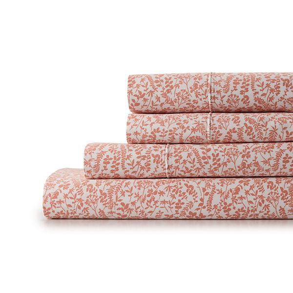 Sonoma Goods For Life® Ultimate HygroCotton® Sheet Set or Pillowcase Set - Clay Botanical (STD PC 2PK)