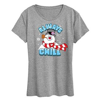 Junior's Frosty The Snowman Frosty Always Chill Tee