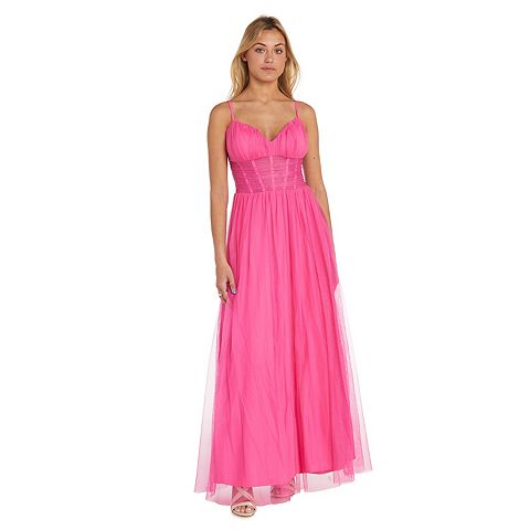 Женские платья Morgan Juniors' Morgan and Co Sweetheart Neck Tulle Ballgown