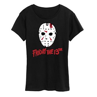 Women's Friday The 13th Ski Mask Logo Graphic Tee
