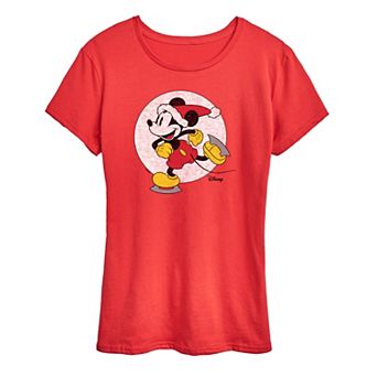 Disney's Mickey Mouse Women's Mickey On Ice Skates Graphic Tee