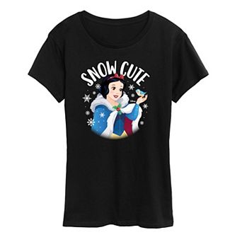 Disney Princess Snow White Women's "Snow Cute" Holiday Graphic Tee