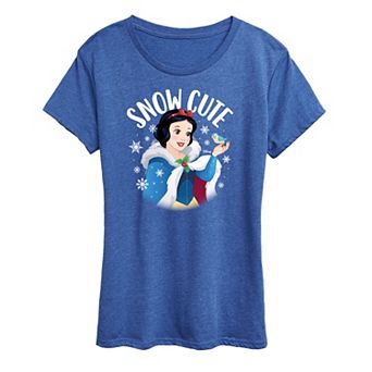 Disney Princess Snow White Women's "Snow Cute" Holiday Graphic Tee