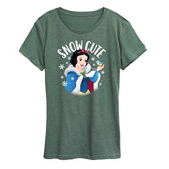 Disney Princess Snow White Women's "Snow Cute" Holiday Graphic Tee