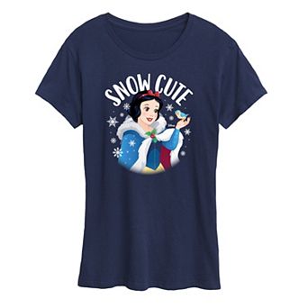 Disney Princess Snow White Women's "Snow Cute" Holiday Graphic Tee