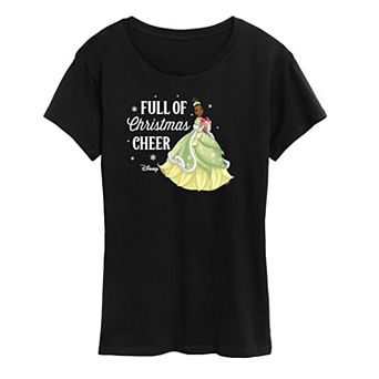 Disney Princess Tiana Women's "Full Of Christmas Cheer" Graphic Tee