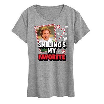 Junior's Elf Smiling's My Favorite Tee